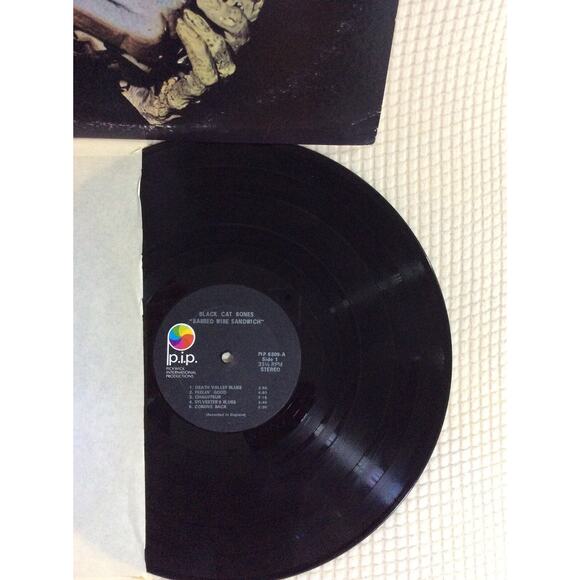 BLACK CAT BONES - Barbed Wire Sandwich 1971 PIP -6089 Vinyl LP Psych Blues - Picture 2 of 5